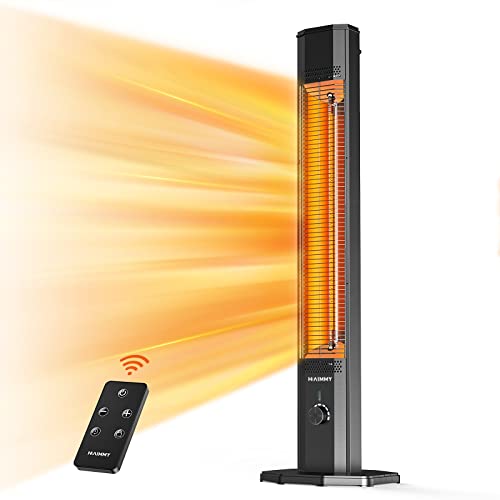 Haimmy Outdoor Electric Patio Heater with 9 Heat Levels Remote Control