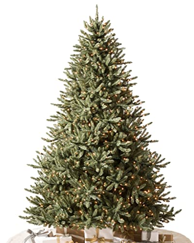 Balsam Hill 9ft Artificial Christmas Tree 'Traditional' Classic Blue Spruce with Clear Incandescent Lights