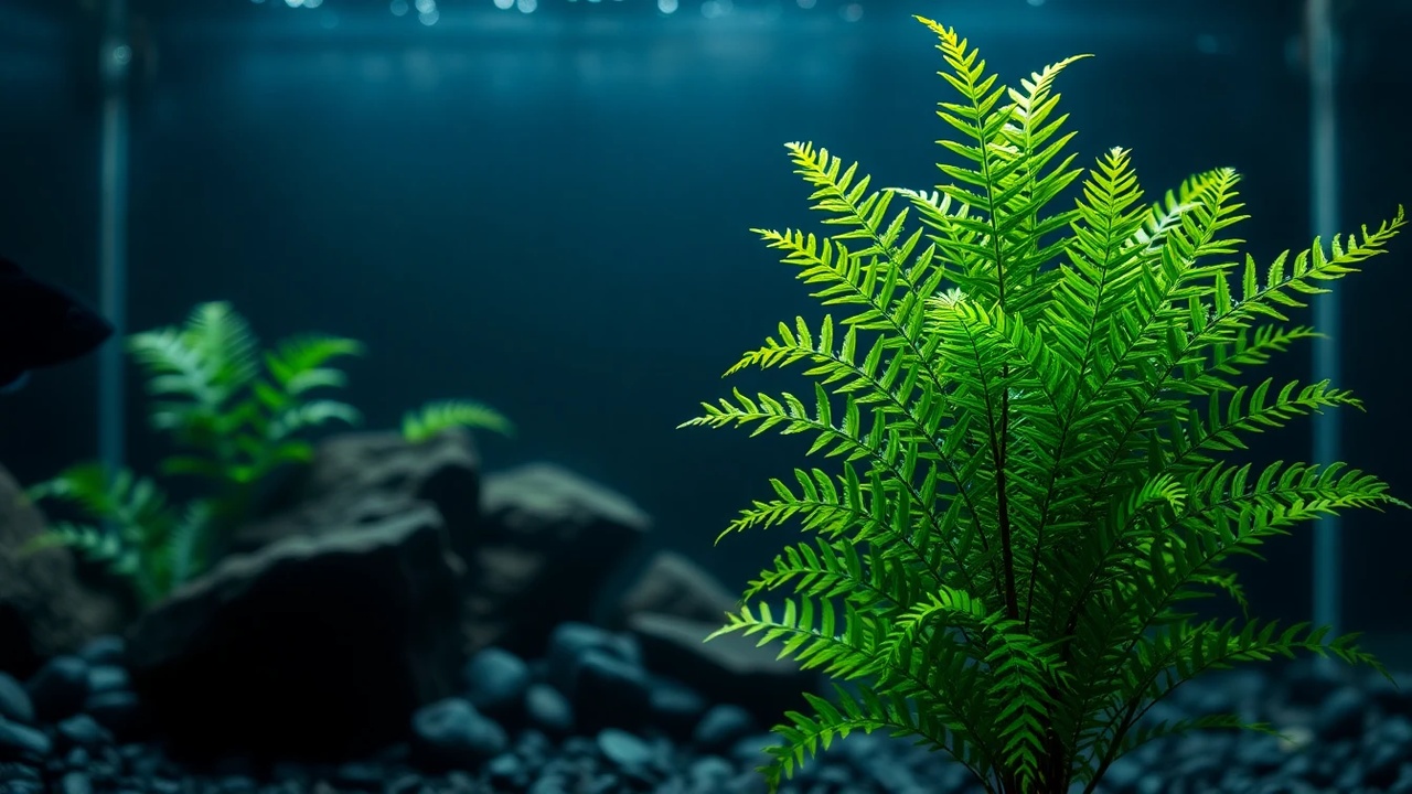 aquarium java fern